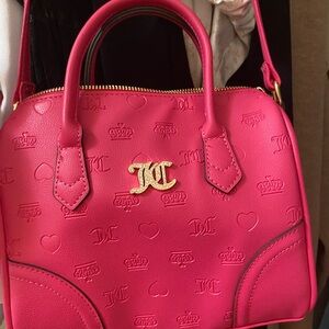 Pink Embossed Women's Handbag